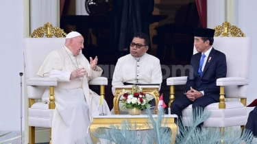 Ngobrol Bareng Jokowi di Istana, Paus Fransiskus Puji-puji Bhinneka Tunggal Ika, Begini Katanya!