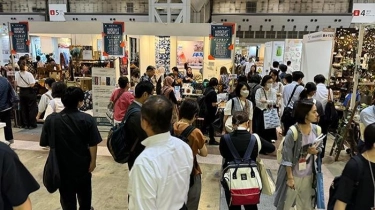 Handicraft Indonesia Dipenuhi Pengunjung Jepang di Pembukaan Gift Show Tokyo