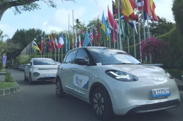 Wuling Cloud EV dan BinguoEV Turut Sukseskan HLF-MSP dan The 2nd IAF 2024 di Bali