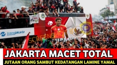 CEK FAKTA: Kedatangan Lamine Yamal Disambut Suporter Timnas Indonesia