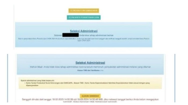 Ini Tanda Berkas Memenuhi Syarat dan Lolos Seleksi Administrasi CPNS 2024 di SSCASN