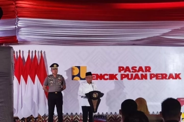 Wapres Ma'ruf Amin Resmikan Revitalisasi Encik Puan Perak, Pasar Tertua di Kota Tanjungpinang Kepri