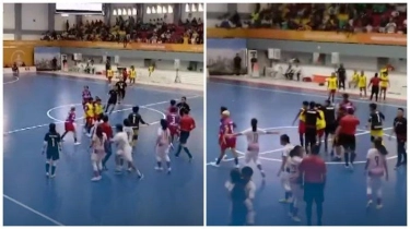 Futsal Putri PON 2024 antara Sumut vs Papua Barat Ricuh, Pemain Pukul Wasit