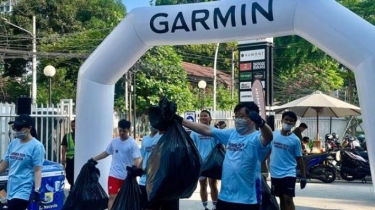 Jelang Marathon Garmin Run 2024, 120 Peserta Ikut 'Plogging' di Jakarta, Apa Itu?