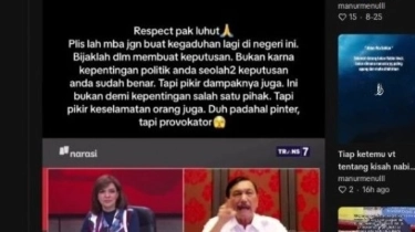 Cek Fakta: Video Luhut Marah-marah ke Najwa Shihab Karena Dukung Demo UU Pilkada 2024