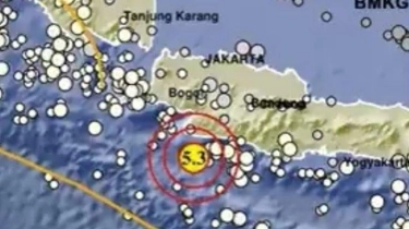 Gempa Bumi Berkekuatan M 5,3 Guncang Sukabumi Jawa Barat Sore Ini, Terasa Hingga Bandung