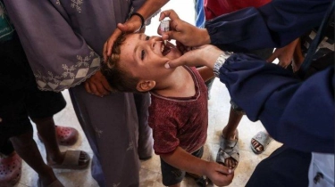 Hampir 560.000 Anak Divaksinasi pada Putaran Pertama Kampanye Polio di Gaza