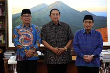 SBY Terima Ridwan Kamil-Suswono, Sampaikan Ingin Buat Workshop Melukis untuk Anak-anak di Jakarta