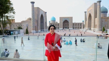 Momen Megawati Lihat Kemegahan Registan Square di Uzbekistan, Madrasah Era Tahun 1400-1600