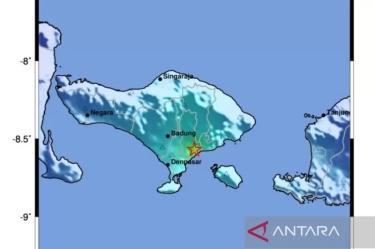 BMKG Sebut Sesar Aktif di Daratan jadi Pemicu Gempa Bumi Magnitudo 4.8 di Gianyar, Bali, Pagi Ini