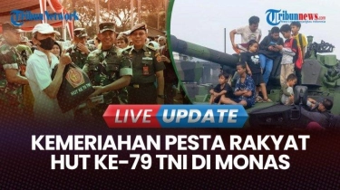 VIDEO Pesta Rakyat HUT ke-79 TNI: Tank Tempur hingga Roket Astros II MK 6 Jadi Favorit Warga Berfoto