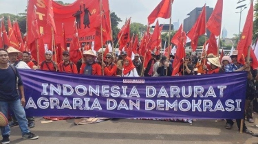 Serikat Petani Demo di Depan Gedung DPR, Nyatakan Indonesia Darurat Agraria