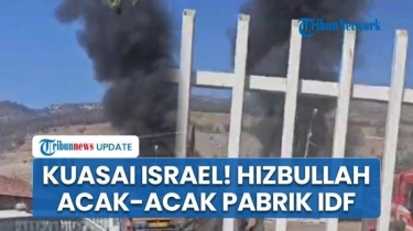 Video Hizbullah Hujani Israel dengan Rudal, Bandara dan Pabrik Bahan Peledak Jadi Sasaran