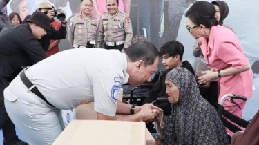 Rayakan HUT ke-69 Lalu Lintas Bhayangkara, Korlantas Polri dan Jasa Raharja Gelar Baksos di Kuningan