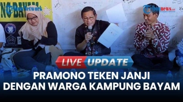 VIDEO Kala Pramono Teken Kontrak Politik dengan Warga Kampung Bayam: Termasuk Hak Tempat Tinggal