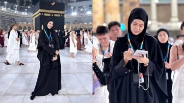 9 Potret Paula Verhoeven Umrah, Disebut Tak Izin Baim Wong Pergi ke Tanah Suci