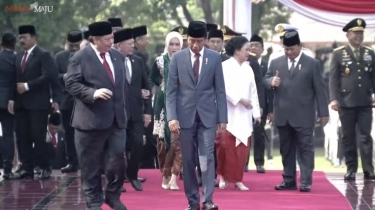 Momen Puan Berbincang Hangat Dengan Prabowo Dan Jokowi, Diselingi Tawa Hingga Acungan Jempol