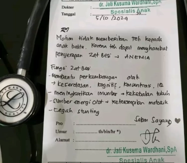 Viral Anak Balita Diimbau Tak Konsumsi Teh, Ini Beberapa Alasannya Kata Dokter Gizi