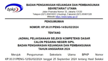 Link Jadwal dan Lokasi SKD CPNS BPKP 2024, Berikut Dokumen yang Wajib Dibawa