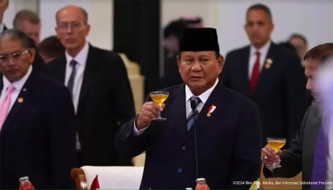 Gelar Makan Bersama Tamu Kenegaraan, Presiden Prabowo Lempar Guyon Ngaku Baru Pertama Kali Pimpin Gala Dinner