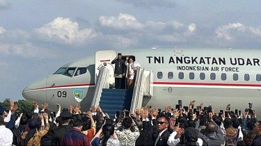 Lambaian Tangan Terakhir Prabowo dan Para Menteri KIM Antarkan Jokowi Pulang Ke Solo