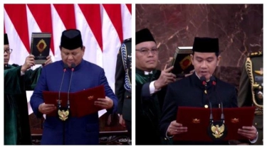 Transkrip Lengkap Sumpah Prabowo dan Gibran saat Dilantik sebagai Presiden-Wapres Periode 2024-2029