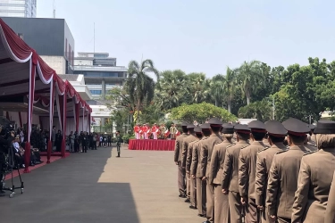 Panglima TNI dan Tiga Kepala Staf Angkatan Hadiri Upacara Penerimaan Menhan