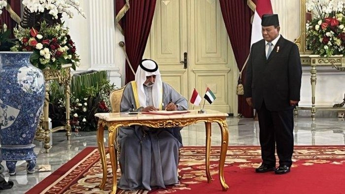 Prabowo Terima Kunjungan Utusan Khusus Persatuan Emirat Arab dan Mesir di Istana Negara