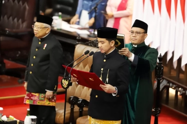 Ditanya Soal Pembagian Tugas, Gibran : Tunggu Arahan Prabowo