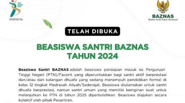 Ditutup Tanggal 25 Oktober, Begini Cara Daftar Program Beasiswa Santri Baznas 2024