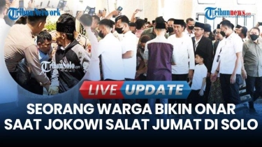 VIDEO Ada Pria Bikin Onar Saat Jokowi Salat Jumat di Masjid Raya Sheikh Zayed: Dibogem Warga