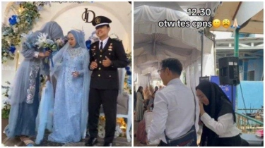 Viral 3 Kisah Peserta CPNS 2024, Wanita di Banjarmasin Tes SKD usai Akad Nikah, Tinggalkan Resepsi