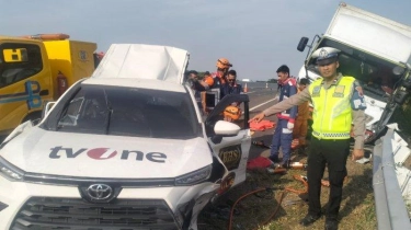 Mobil TvOne yang Kecelakaan di Tol Pemalang Perjalanan ke Jakarta Usai Liput Debat Cagub Jateng