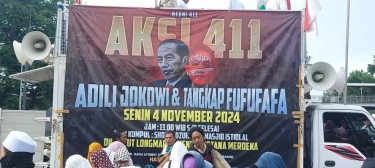 Usai Gelar Salat Berjamaah, Massa Aksi Reuni 411 Kembali Tuntut Tangkap Jokowi dan Fufufafa