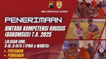 Pendaftaran Bintara Polri Bakomsus 2025 Dibuka 11 November 2024, Ini Syarat Lengkap dan Cara Daftar