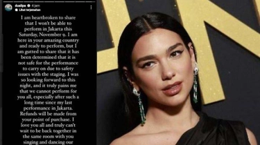 Konsernya Diumumkan Batal H-1, Dua Lipa Kecewa, Sudah di Jakarta Tak Jadi Hibur Fans di Indonesia