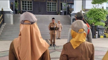 Pesan Gubernur Kalimantan Selatan Sahbirin Noor saat Pimpin Apel seusai Diburu KPK
