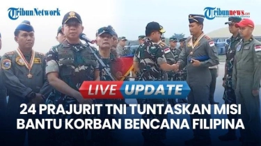 VIDEO Momen Panglima TNI Berikan Medali Ke Prajurit TNI yang Pulang Bantu Korban Bencana Filipina
