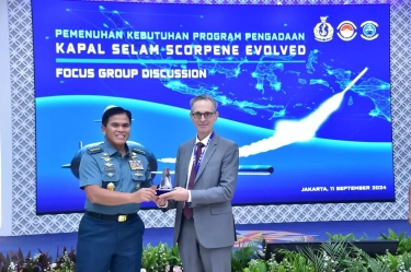 TNI AL Pastikan Kapal Selam Scorpene Diproduksi di Indonesia