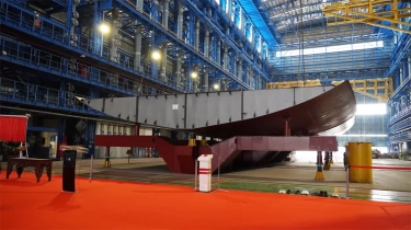 Keel Laying Kapal Frigate Merah Putih Ke-2, PT PAL Indonesia Dukung Upaya Pemerintah Tingkatkan Pertahanan Nasional