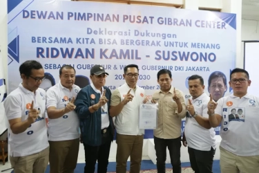 Ridwan Kamil-Suswono kian Percaya Diri Menangi Pilkada Jakarta usai Resmi Dapat Dukungan Gibran Center