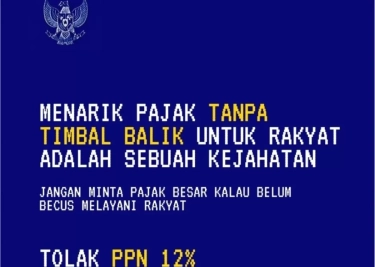 Garuda Biru Kembali Viral, kini Ramai-ramai Tolak PPN 12 Persen