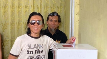 Bimbim Slank Nyoblos Bareng Keluarga di Potlot: Sudah Tahulah Pilihannya Kemana 