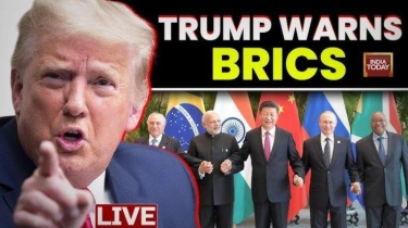 Trump Ancam Naikkan Tarif Dagang 2 Kali Lipat bila BRICS Nekat Buat Mata Uang Sendiri