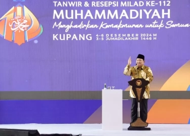 Prabowo Beber Kontribusi Muhammadiyah Mencetak Tokoh Bangsa, Mulai dari Presiden Soekarno dan Jenderal Soedirman