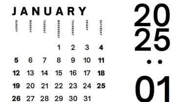 Kalender Januari 2025: Tanggal Merah dan Long Weekend