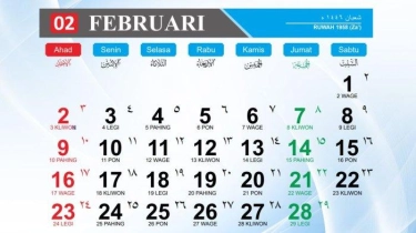 Kalender Jawa Februari 2025, Dilengkapi Weton, Neptu, Wuku, Pasaran, Tanggal Hijriah, Hari Libur