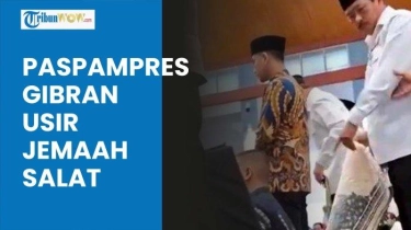 Video Paspampres Klaim Bukan Jemaah yang Diminta Geser saat Gibran Salat Jumat: Anggota Saya