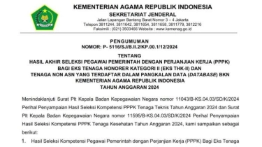 Cara Cek Pengumuman Hasil PPPK Kemenag 2024 Tahap 1 dan Syarat Isi DRH dan Kelengkapan Dokumennya