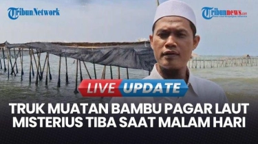 VIDEO Misteri Pagar Laut di Tangerang: Truk Bambu Tiba Tengah Malam, Apa yang Terjadi?